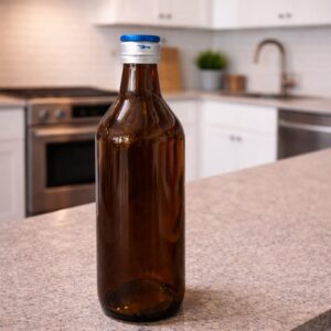 200ML AMBER GLASS BOTTLE