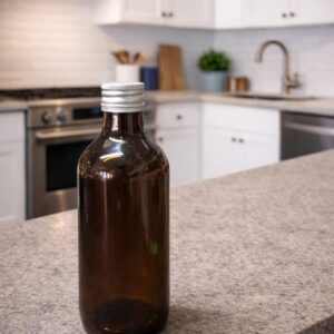 200ML AMBER GLASS BOTTLE