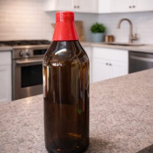 450ML AMBER GLASS BOTTLE