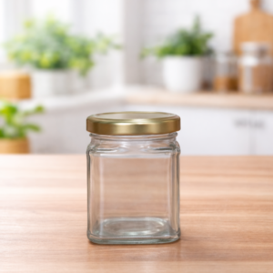 200 ML HEXA GLASS JAR